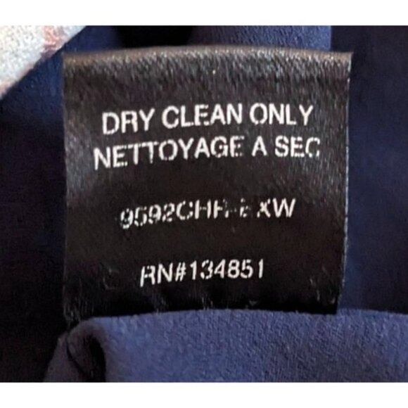 CHARLES HENRY Blue One Shoulder Dress Floral Midi Lined Size XS - Picture 5 of 8